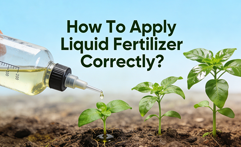 Como aplicar fertilizante l&iacute;quido corretamente