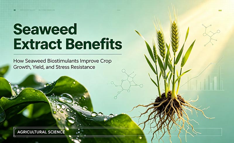 Avantages de l'extrait d'algues&nbsp;: comment les biostimulants d'algues am&eacute;liorent la croissance, le rendement et la r&eacute;sistance au stress des cultures